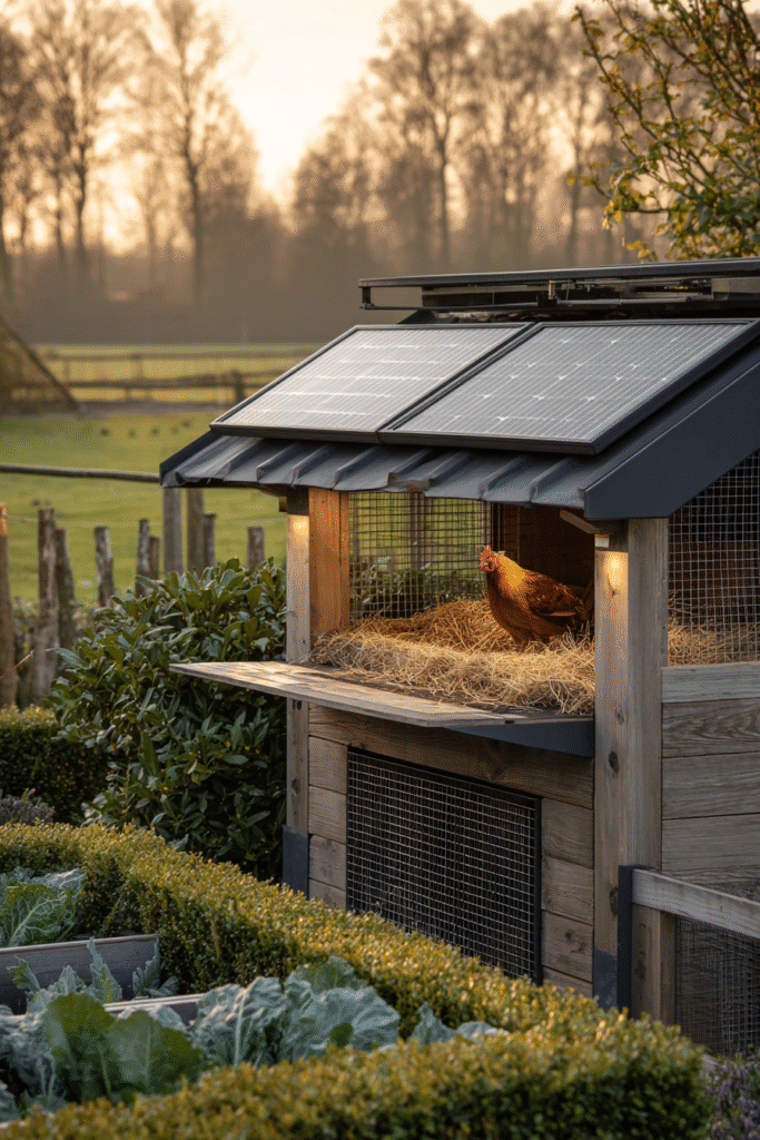 Wooden chicken coop with egg-laying hens in backyard – best chicken coop for backyard eggs

