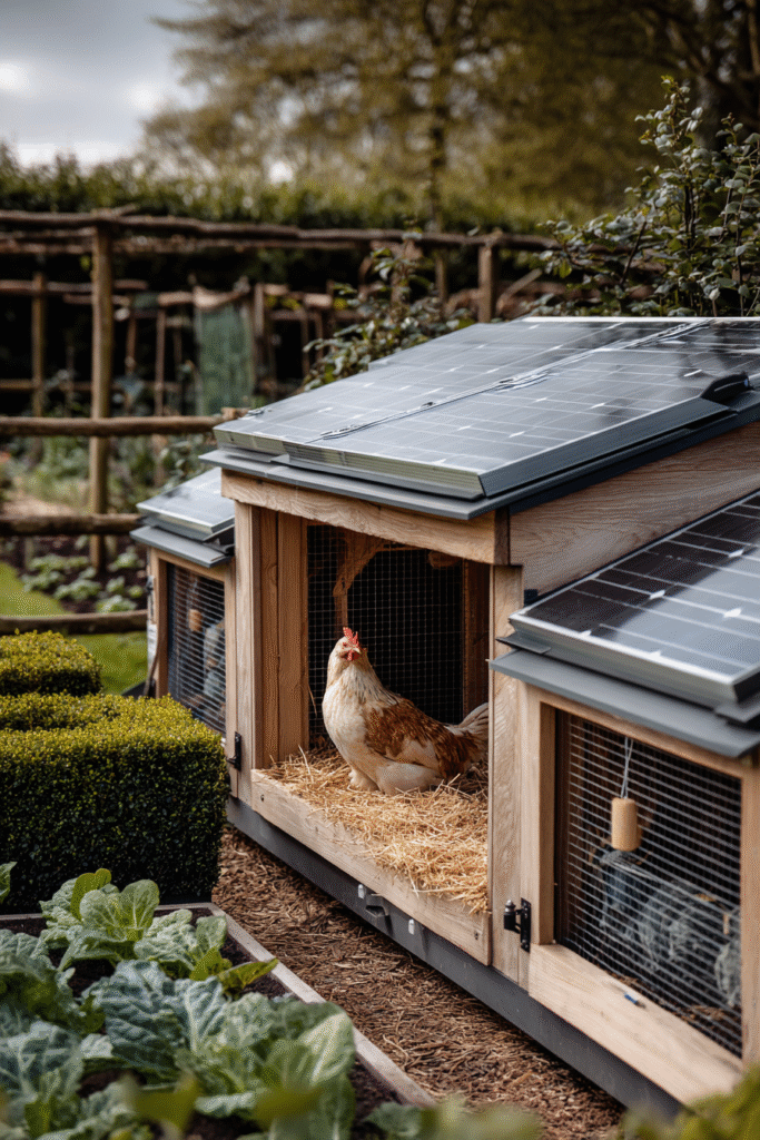 Secure chicken coop with wire mesh and locked door – chicken coop predator proof

