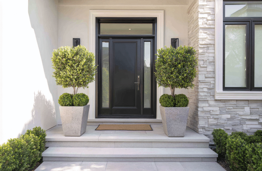 renter-friendly front door planter ideas